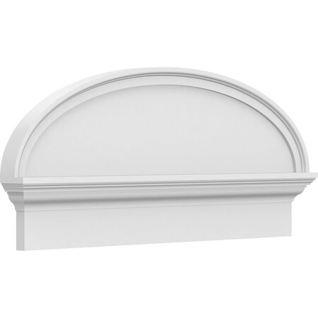 Ekena Millwork Elliptical Smooth Architectural Grade PVC Combination Pediment, 34"W x 15-3/8"H x 2-3/4"P PEDPC034X155ELL00